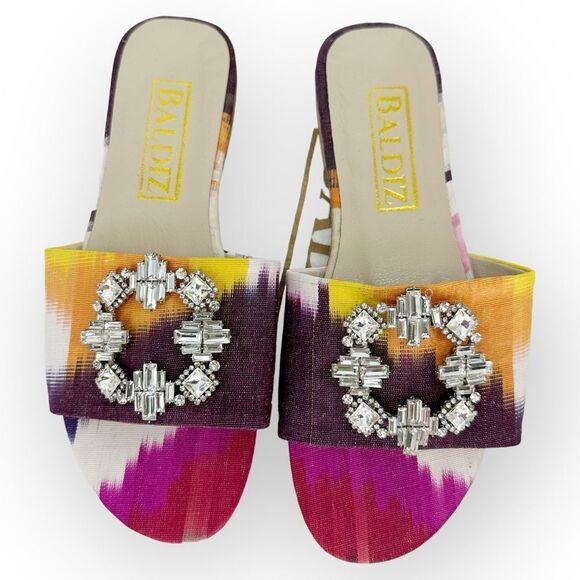 BALDIZ KAT COCKTAIL‎ SLIDE 36/US 5.5 with Dust Bag - Leather, rhinestone - Picture 7 of 9